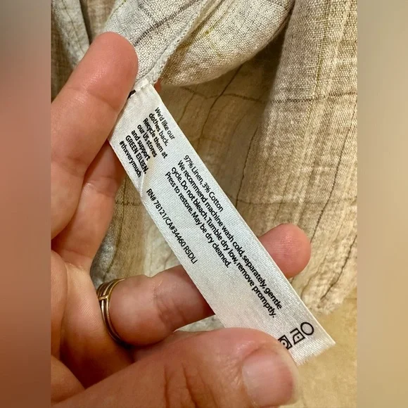 Eileen Fisher Gray Linen Heathered Open-Front Jacket Blazer Size XL - Picture 4 of 5